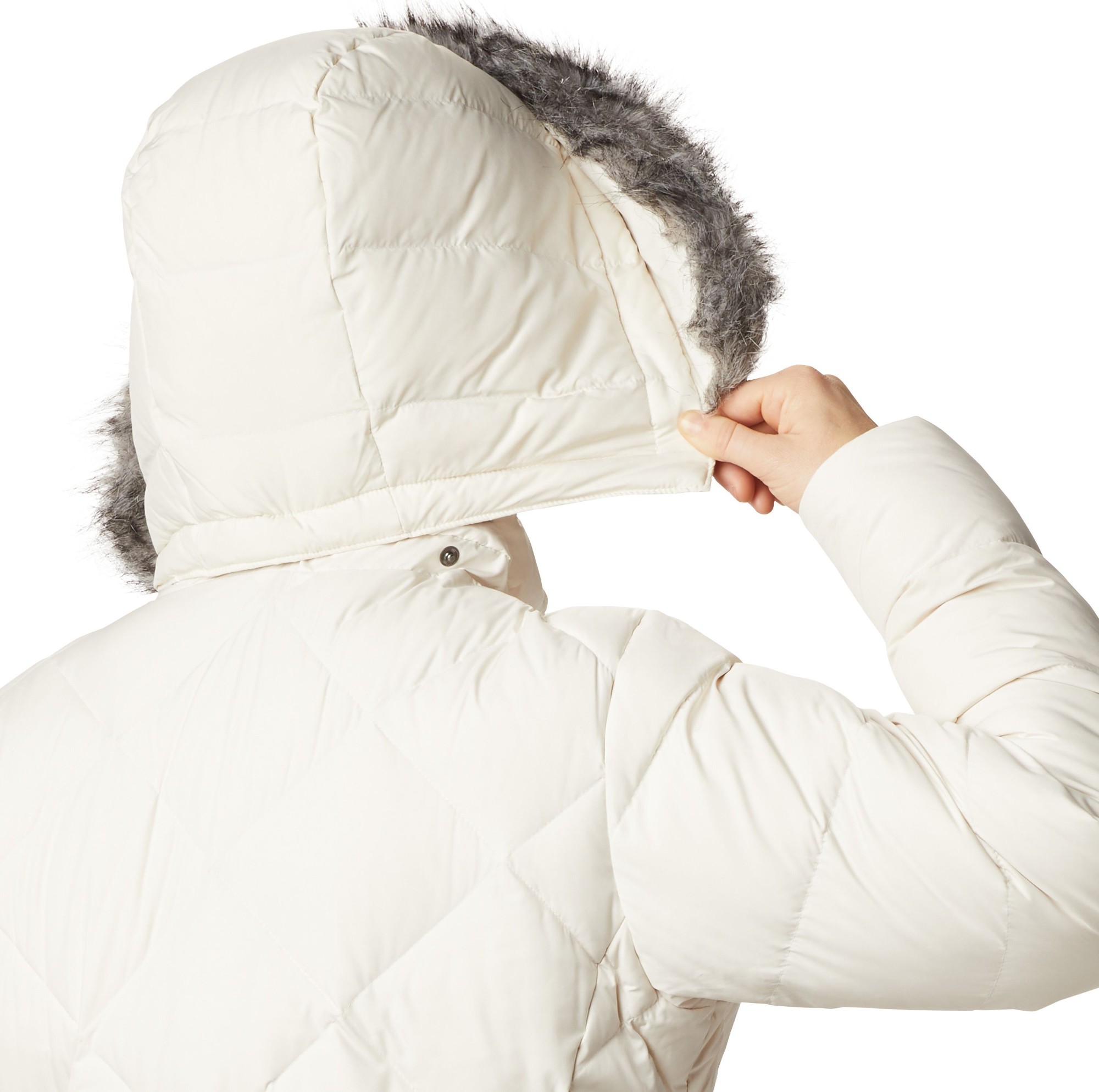 columbia mid length down jacket